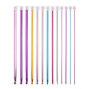 32x Crochet Hook Set Large Eye Blunt Needles Yarn Knitting Marker Clips Tool