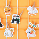 46pcs Colorful Life DIY Diary Album Stickers Paper Labels Gifts Packaging  OZ