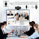 W8 Full HD 1080P Webcam with Privacy Cover Dual Built-in Mic USB PC Web Camera