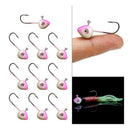 Fish Shape Head Lead Fishing Jig Single Hook Set Soft Bait Lure Carp Fishho