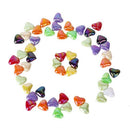 Approx. 50Pcs Colorful Acrylic Heart-Shaped Loose Beads for Jewellery Makin