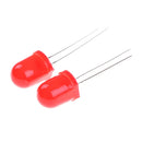 20pcs 10mm Red Emitting Diode Light Bright LED 3V 2-PinsV3 S Ew