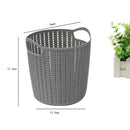 Round Storage Basket with Handle Debris Clothes Bucket Toys Books Organizer