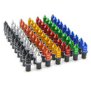 10 x Universal Windscreen Windshield Spike Bolts M5 Screw Well Nuts Black Alloy