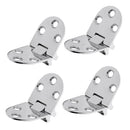 4pcs Polished 316 Stainless Steel Marine Boat Flush Strap Hinge Door Hinge