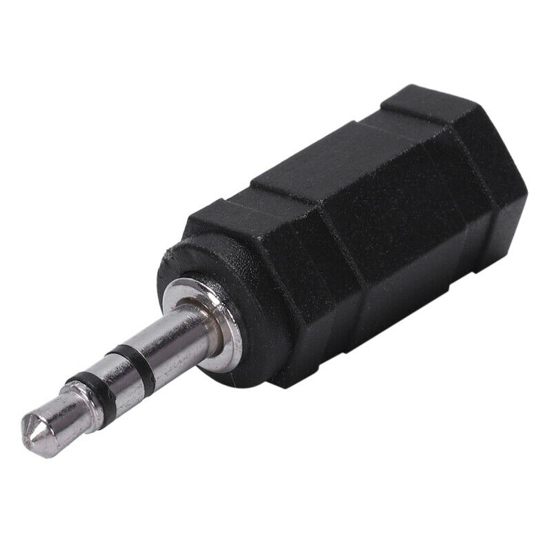 2.5mm Stereo Female to 3.5mm Stereo Male Plug Jack Audio Adapter, Black I7D6