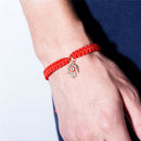 Luck Handmade Rope Cuff Bracelet Crystal Pendant Bangle Thread Women Jewelry LJ