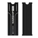 2 Pieces Aluminum Heatsink Black PCIe NVMe M.2 2280 SSD Silicone Thermal Pad