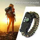 7 in 1 Multifunctional chargeable Outdoor Survival Weaving Bracelet,Umbrell
