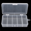 Small Size Double Side 5 Compartments Fishing Tackle Box Lure Bait Hooks Storage