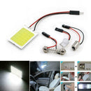 1X 48SMD COB White Panel LED T10 Car Interior Panel 12V Lamp Dome Light Bul X3V2