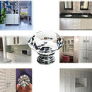 16pcs Glass Knob Drawer Door Crystal Diamond Handle Pull Dia 30mm for Wardr