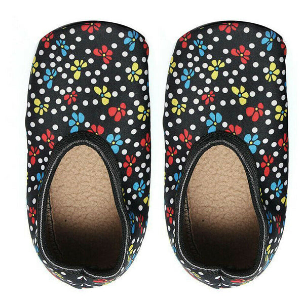 Women Home Yoga Flower Printing Sweat Absorb Pilates Non Slip Indoor Boat Socks