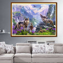 5D DIY Diamond Painting Wolves Cross Stitch Embroidery Rhinestones Mosaic