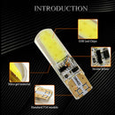 1x T10 Silica Gel 194 168 COB 12 SMD LED Side Strobe Flash Blink Light Bulbs