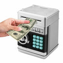 Cartoon Electronic ATM Password Piggy Bank Cash Coin Can Auto Scroll Paper