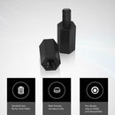 260pcs/box Black Nylon Outer Hex Screws Nuts PCB Standoff Assortment Kit A