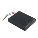 Spring Clip 6x1.5V AA Battery Holder Storage Case ON/OFF Switch with Cap O5U8