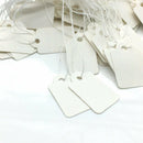 Lots 1000 Blank Writable Price Tags Hang Labels with String Tag Paper Cards