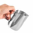 Stainless Steel Coffee Pitcher Pull Flower Cup Milk Cappuccino Cup (350ml) A