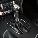 For Ford Mustang 2015-2017 3pcs/set Gearshift Panel Frame Cover Red+White+Blue