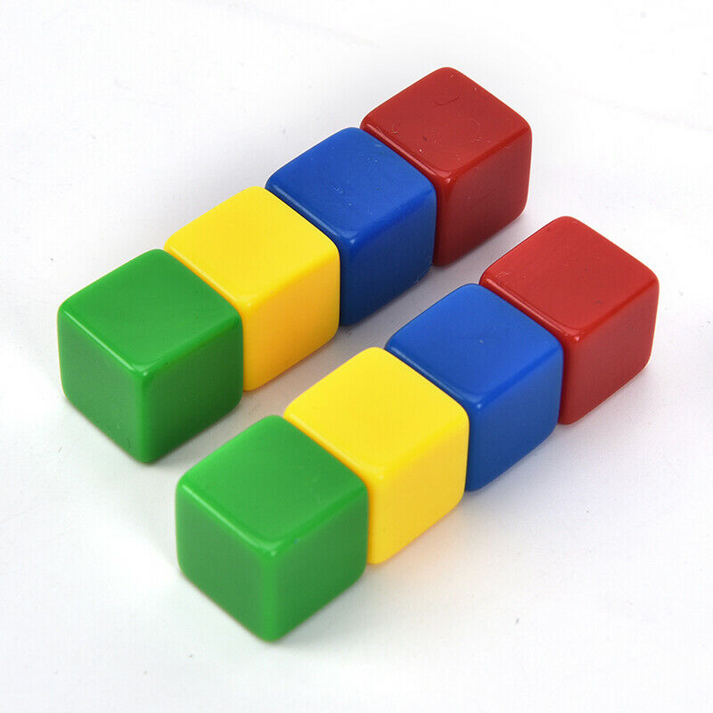 10Pcs 16MM Blank Dice Paintless Plain Poker Dice Chess Teaching Dice NT3C