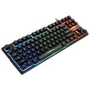 K87 USB Wired 87 Keys Mechanical Feeling RGB Backlight PC Gaming Keyboard