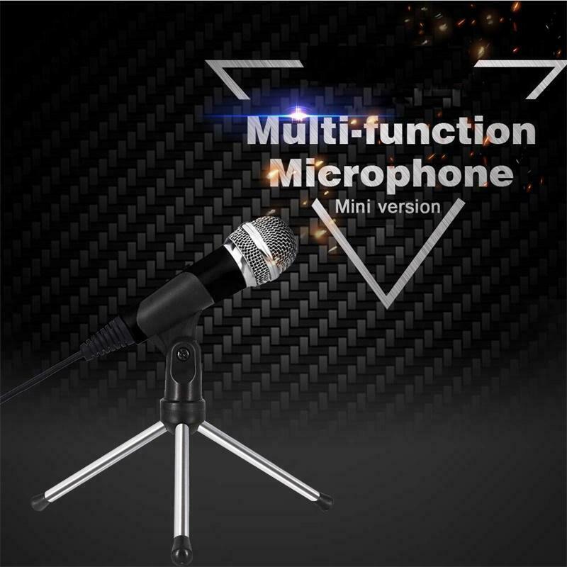 Mini Cardioid Karaoke Microphone with Stand for Pc Karaoke, Youtube, Gaming