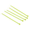 100X 2.5mmx100mm Nylon Cable Wire Zip Ties Cord Wrap Strap Color:Green F1Y6