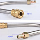 Copper Car Washer Spray  Curved Extension Rod Lance Nozzle Tip Set 1/4''