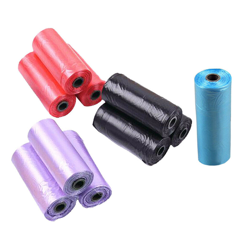10Rolls Dog Puppy Waste Poop Bags Standard and Biodegradable Black for Outdoor