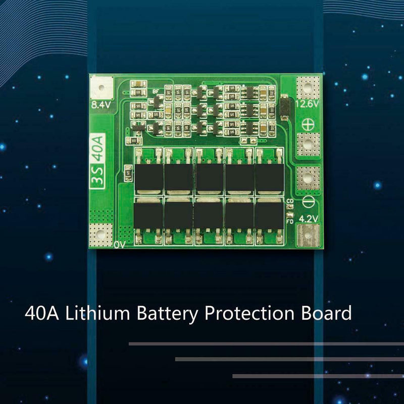 3S 40A Li-ion Lithium Battery Charger Cell Module PCB BMS Protection Board A