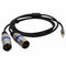 Multi-Function Audio Cable 3.5/6.35mm Male Jack to Double XLR Male Jack Cab