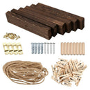 26 X 29 Inch Wall Picture Display Frame with 30 Clips, Wood Decor Wall-moun