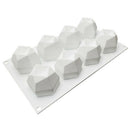 8 Cavity Diamond Polygonal Silicone Cake Mold French Dessert Mousse Pastry T Ew