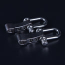 10x Adjustable Stainless Steel U Shaped Shackle Buckle For Paracord Bracelet JR