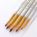 5 Pcs Painting Brushes Set Acrylic Oil Watercolor Paint Artist Paint Brush