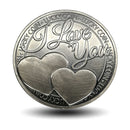 Commemorative coin lucky love word romance couple collection art gift souveni ES