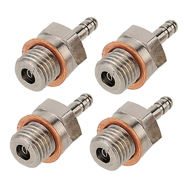 4 Piece 70117 N4 Glow Plug Med Hot Nitro Engine Parts for HSP 1/10 RC Car