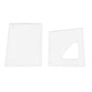 2pcs Leather Craft Acrylic Mini Card Holder Case Pattern Templates Stencils