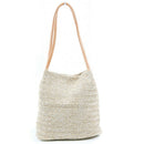 Straw bag Casual Handbag Summer Holiday Shoulder Bag Ladies Weaving Bucket