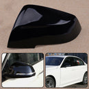 Front Left Gloss Black Side Mirror Cover Cap Fit for BMW 1 2 3 4 Series