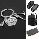 Keyring ''If Dad Can''t Fix It No One Can''Keychain Key Holder Fathers'day gift