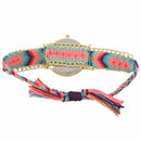 Women Girl Hand Braided Bracelet Butterfly Quartz Watch (Color 1)