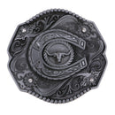 Western Cowboy  Long Bull Horn Rodeo Belt Buckles Large for Men