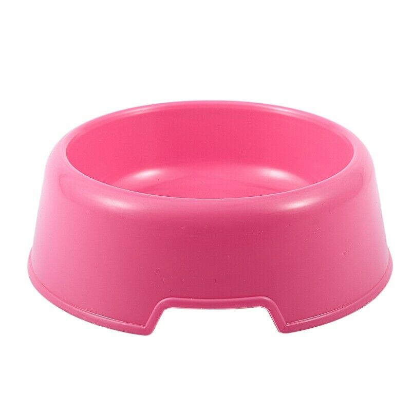 Plastic Pet Dog Cat Water Food Drink Bowl Dish Feeder, 4-Inch, random color M5P1
