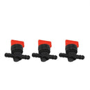 3Pcs/Set Fuel Gas Tank Shut Off Valves Filters Clamps Garden Brush Cutter L