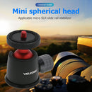 VD-M3 Mini Ball Head Aluminum Alloy 360 Degree Rotating Tripod Ball Head