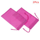 2 Pcs Rose Red Yoga Resistance Band Bag Yoga Accessories FTJ.AU