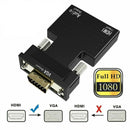 VGA Male to HDMI Female Adapter 1080P Converter with Audio Output Universal Hot